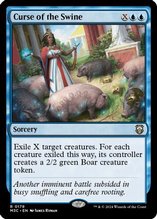 Curse of the Swine (Ripple Foil) (M3C-179) [Modern Horizons 3 Commander] Foil MTG Single Wizards of the Coast