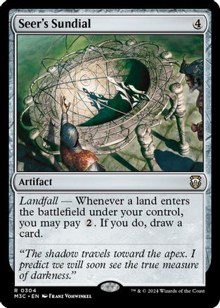 Seer's Sundial (Ripple Foil) (M3C-304) [Modern Horizons 3 Commander] Foil MTG Single Wizards of the Coast