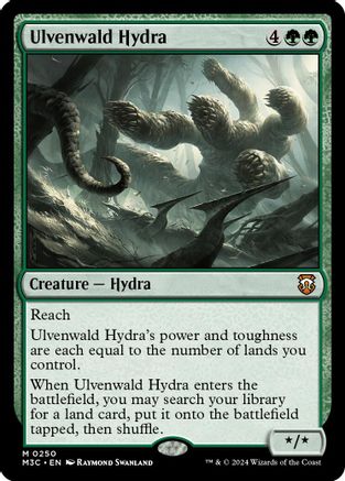 Ulvenwald Hydra (Ripple Foil) (M3C-250) [Modern Horizons 3 Commander] Foil MTG Single Wizards of the Coast