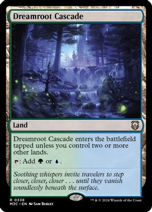 Dreamroot Cascade (Ripple Foil) (M3C-338) [Modern Horizons 3 Commander] Foil MTG Single Wizards of the Coast