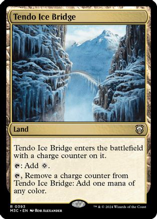 Tendo Ice Bridge (Ripple Foil) (M3C-393) [Modern Horizons 3 Commander] Foil MTG Single Wizards of the Coast