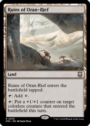 Ruins of Oran-Rief (Ripple Foil) (M3C-370) [Modern Horizons 3 Commander] Foil MTG Single Wizards of the Coast