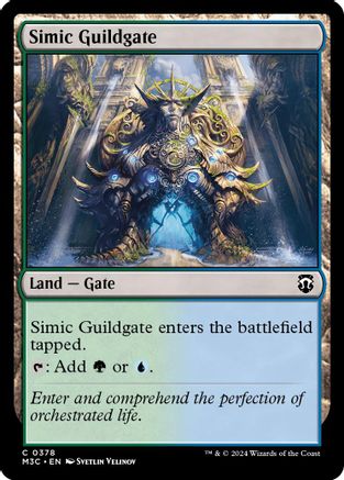 Simic Guildgate (Ripple Foil) (M3C-378) [Modern Horizons 3 Commander] Foil MTG Single Wizards of the Coast