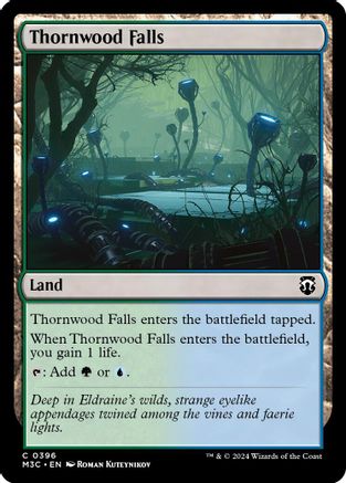 Thornwood Falls (Ripple Foil) (M3C-396) [Modern Horizons 3 Commander] Foil MTG Single Wizards of the Coast