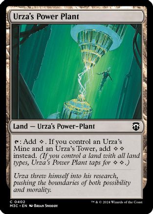 Urza's Power Plant (Ripple Foil) (M3C-402) [Modern Horizons 3 Commander] Foil MTG Single Wizards of the Coast