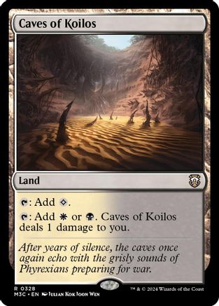 Caves of Koilos (Ripple Foil) (M3C-328) [Modern Horizons 3 Commander] Foil MTG Single Wizards of the Coast