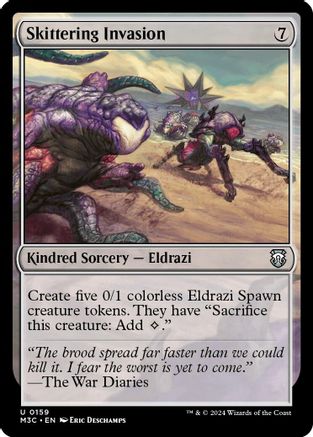 Skittering Invasion (Ripple Foil) (M3C-159) [Modern Horizons 3 Commander] Foil MTG Single Wizards of the Coast
