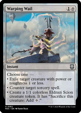 Warping Wail (Ripple Foil) (M3C-162) [Modern Horizons 3 Commander] Foil MTG Single Wizards of the Coast