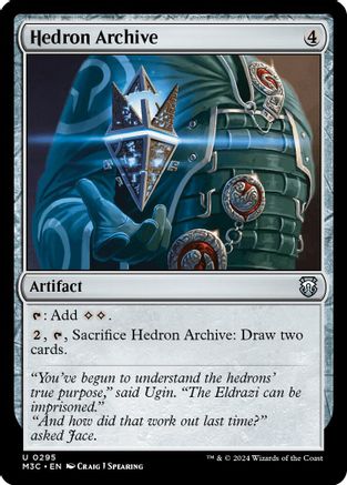 Hedron Archive (Ripple Foil) (M3C-295) [Modern Horizons 3 Commander] Foil MTG Single Wizards of the Coast