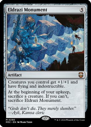 Eldrazi Monument (Ripple Foil) (M3C-290) [Modern Horizons 3 Commander] Foil MTG Single Wizards of the Coast