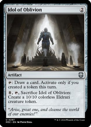Idol of Oblivion (Ripple Foil) (M3C-297) [Modern Horizons 3 Commander] Foil MTG Single Wizards of the Coast