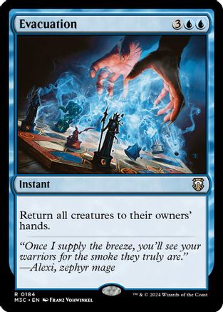 Evacuation (Ripple Foil) (M3C-184) [Modern Horizons 3 Commander] Foil MTG Single Wizards of the Coast