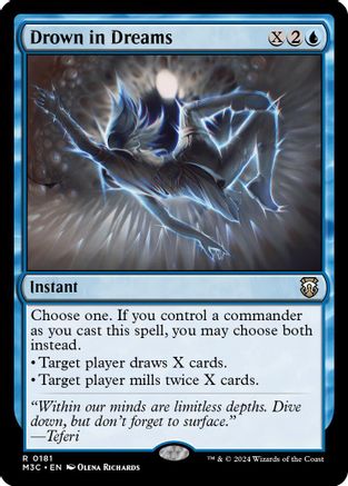Drown in Dreams (Ripple Foil) (M3C-181) [Modern Horizons 3 Commander] Foil MTG Single Wizards of the Coast