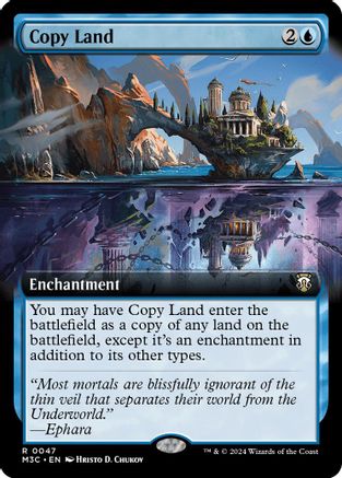 Copy Land (Ripple Foil) (M3C-047) [Modern Horizons 3 Commander] Foil MTG Single Wizards of the Coast