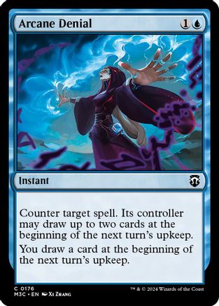 Arcane Denial (Ripple Foil) (M3C-176) [Modern Horizons 3 Commander] Foil MTG Single Wizards of the Coast
