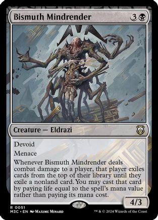 Bismuth Mindrender (Ripple Foil) (M3C-051) [Modern Horizons 3 Commander] Foil MTG Single Wizards of the Coast