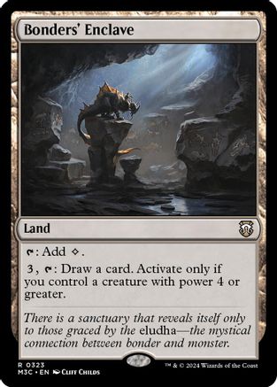 Bonders' Enclave (Ripple Foil) (M3C-323) [Modern Horizons 3 Commander] Foil MTG Single Wizards of the Coast