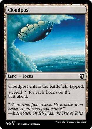 Cloudpost (Ripple Foil) (M3C-330) [Modern Horizons 3 Commander] Foil MTG Single Wizards of the Coast