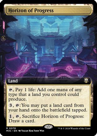 Horizon of Progress (Ripple Foil) (M3C-078) [Modern Horizons 3 Commander] Foil MTG Single Wizards of the Coast
