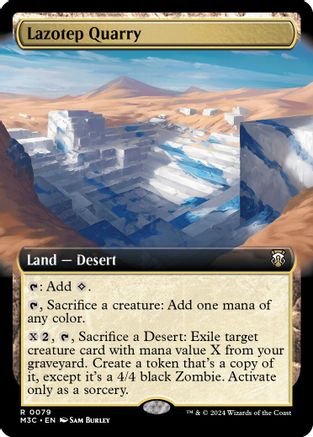 Lazotep Quarry (Ripple Foil) (M3C-079) [Modern Horizons 3 Commander] Foil MTG Single Wizards of the Coast