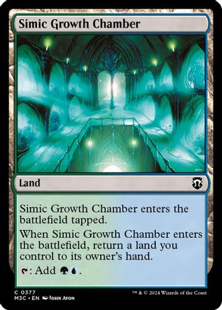 Simic Growth Chamber (Ripple Foil) (M3C-377) [Modern Horizons 3 Commander] Foil MTG Single Wizards of the Coast