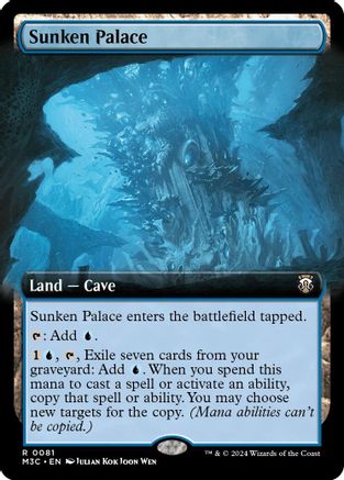 Sunken Palace (Ripple Foil) (M3C-081) [Modern Horizons 3 Commander] Foil MTG Single Wizards of the Coast