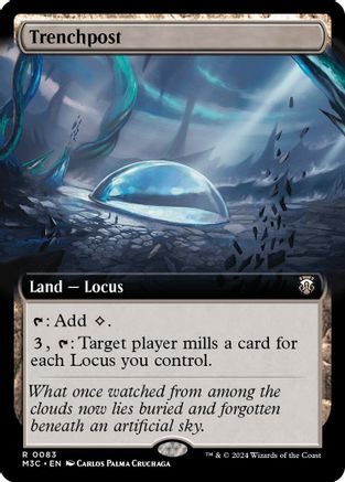 Trenchpost (Ripple Foil) (M3C-083) [Modern Horizons 3 Commander] Foil MTG Single Wizards of the Coast