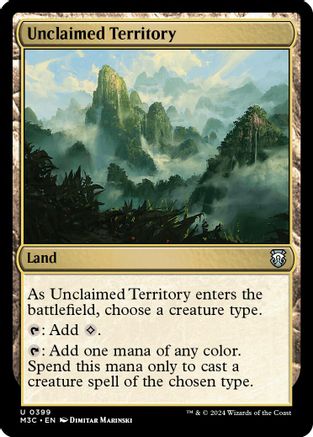 Unclaimed Territory (Ripple Foil) (M3C-399) [Modern Horizons 3 Commander] Foil MTG Single Wizards of the Coast