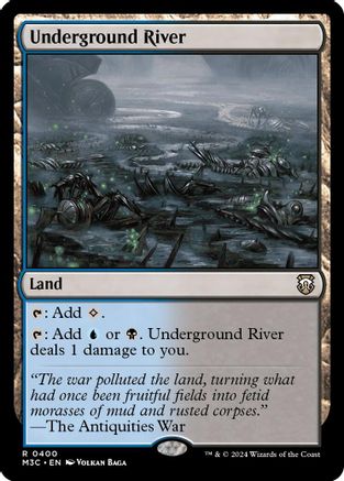 Underground River (Ripple Foil) (M3C-400) [Modern Horizons 3 Commander] Foil MTG Single Wizards of the Coast