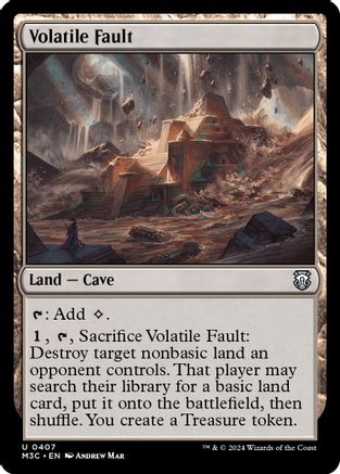 Volatile Fault (Ripple Foil) (M3C-407) [Modern Horizons 3 Commander] Foil MTG Single Wizards of the Coast