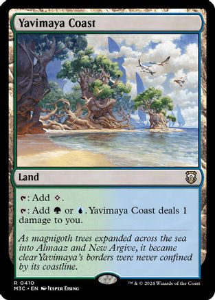 Yavimaya Coast (Ripple Foil) (M3C-410) [Modern Horizons 3 Commander] Foil MTG Single Wizards of the Coast