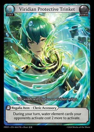Viridian Protective Trinket (004) [Proxias Vault] Grand Archive Single Weebs of the Shore