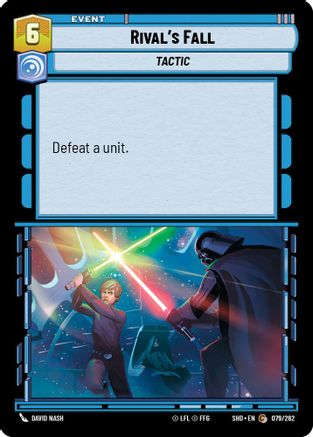 Rival's Fall (079/262)[Shadows of the Galaxy] Foil Star Wars: Unlimited Single Disney