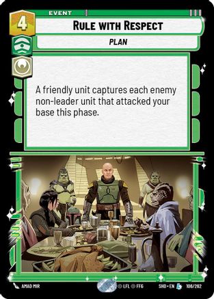 Rule with Respect (106/262)[Shadows of the Galaxy] Foil Star Wars: Unlimited Single Disney