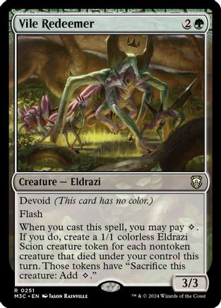 Vile Redeemer (Ripple Foil) (M3C-251) [Modern Horizons 3 Commander] Foil MTG Single Wizards of the Coast