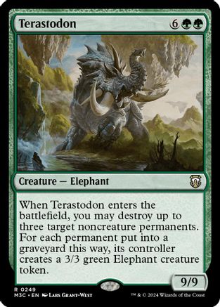 Terastodon (Ripple Foil) (M3C-249) [Modern Horizons 3 Commander] Foil MTG Single Wizards of the Coast