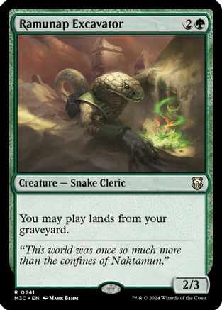 Ramunap Excavator (Ripple Foil) (M3C-241) [Modern Horizons 3 Commander] Foil MTG Single Wizards of the Coast