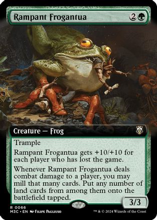 Rampant Frogantua (Ripple Foil) (M3C-066) [Modern Horizons 3 Commander] Foil MTG Single Wizards of the Coast