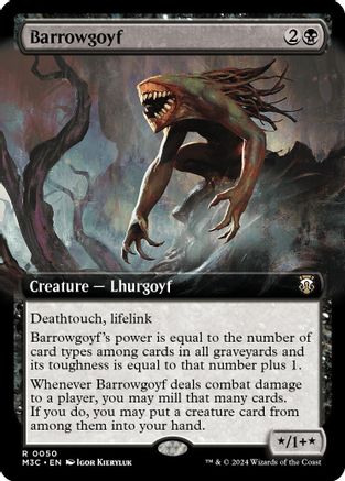 Barrowgoyf (Ripple Foil) (M3C-050) [Modern Horizons 3 Commander] Foil MTG Single Wizards of the Coast