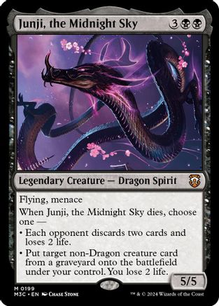 Junji, the Midnight Sky (Ripple Foil) (M3C-199) [Modern Horizons 3 Commander] Foil MTG Single Wizards of the Coast