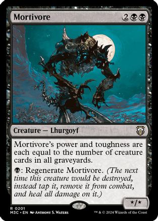 Mortivore (Ripple Foil) (M3C-201) [Modern Horizons 3 Commander] Foil MTG Single Wizards of the Coast