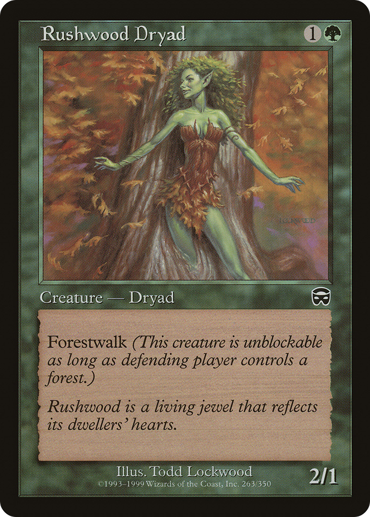 Rushwood Dryad (MMQ-263) [Mercadian Masques] MTG Single Wizards of the Coast