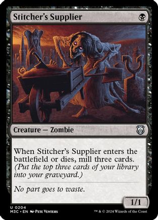 Stitcher's Supplier (Ripple Foil) (M3C-204) [Modern Horizons 3 Commander] Foil MTG Single Wizards of the Coast