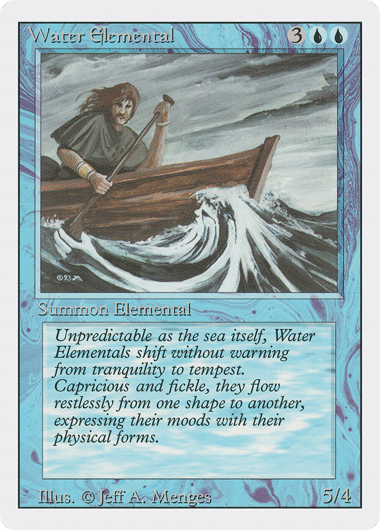 Water Elemental (3ED-092) [Revised Edition] MTG Single Wizards of the Coast