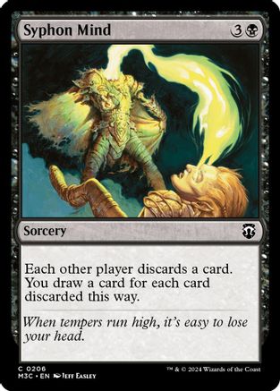 Syphon Mind (Ripple Foil) (M3C-206) [Modern Horizons 3 Commander] Foil MTG Single Wizards of the Coast