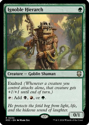 Ignoble Hierarch (Ripple Foil) (M3C-234) [Modern Horizons 3 Commander] Foil MTG Single Wizards of the Coast