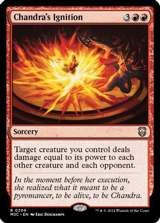 Chandra's Ignition (Ripple Foil) (M3C-209) [Modern Horizons 3 Commander] Foil MTG Single Wizards of the Coast
