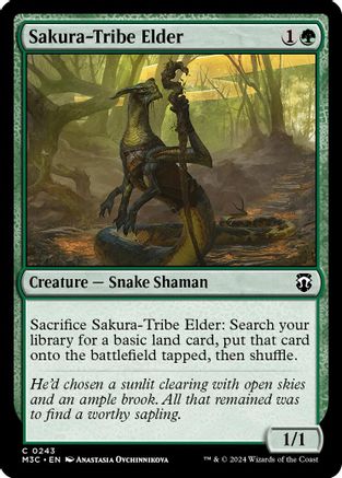 Sakura-Tribe Elder (Ripple Foil) (M3C-243) [Modern Horizons 3 Commander] Foil MTG Single Wizards of the Coast