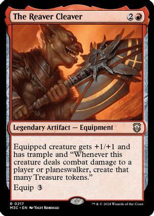 The Reaver Cleaver (Ripple Foil) (M3C-217) [Modern Horizons 3 Commander] Foil MTG Single Wizards of the Coast