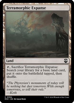 Terramorphic Expanse (Ripple Foil) (M3C-394) [Modern Horizons 3 Commander] Foil MTG Single Wizards of the Coast